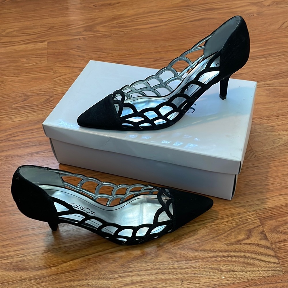 Caparros Sparkly Black Heels